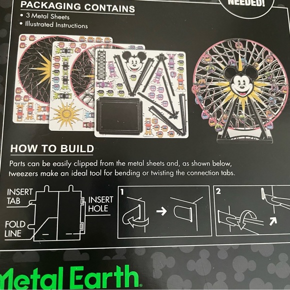 Disney Metal Earth Mickey’s Fun Wheel Disneyland new in package - Picture 3 of 4